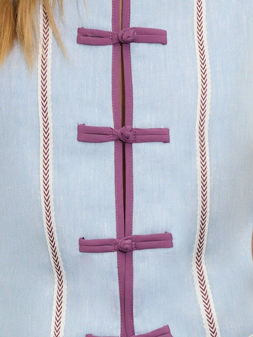 Blue Casual Women's Soft Sleeveless Top - Picture 6 of 6
